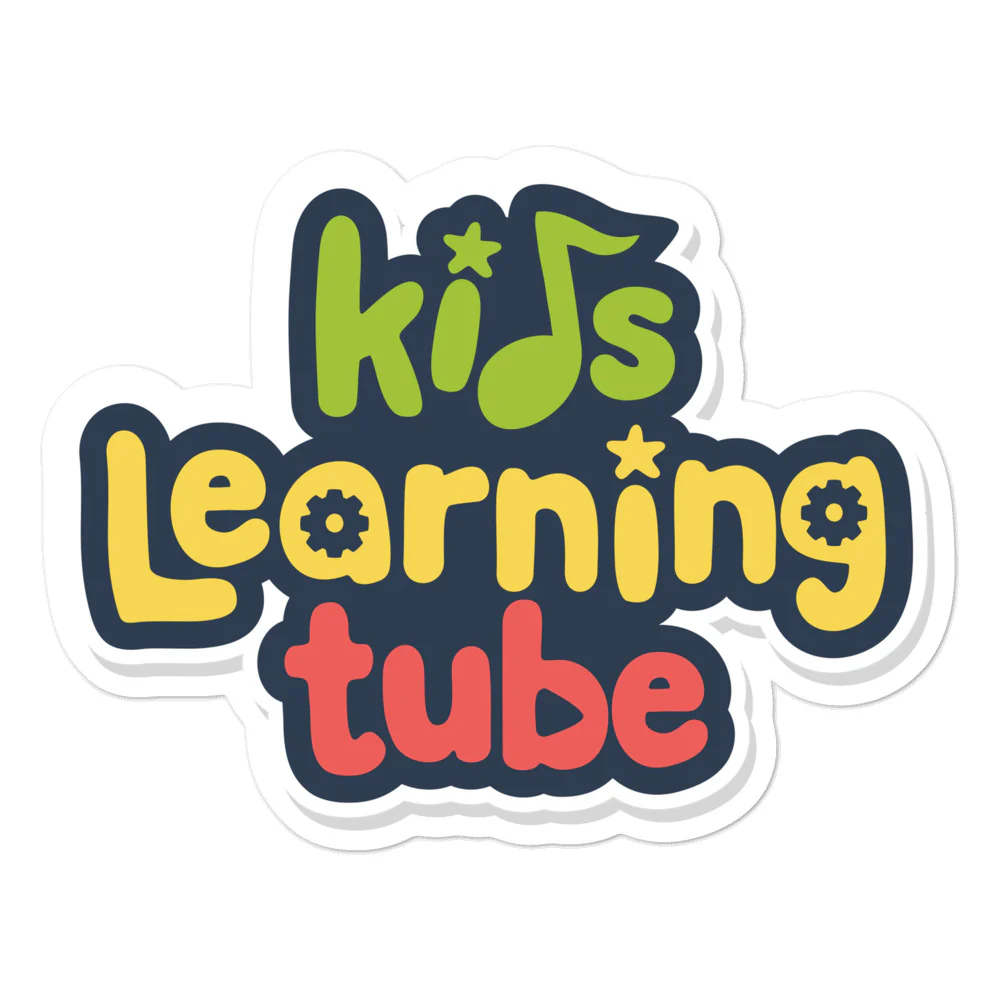 Kids Learning Tube Stacked Logo Bubble-free stickers - Image 3