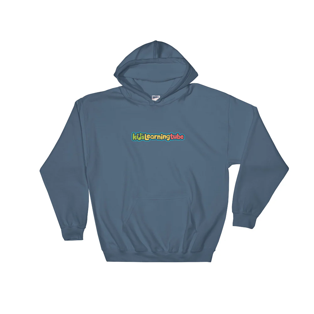 Kids Learning Tube Horizontal Logo Adult Unisex Hooded Sweatshirt - Image 4