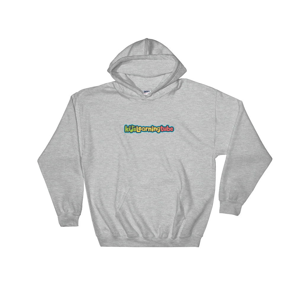 Kids Learning Tube Horizontal Logo Adult Unisex Hooded Sweatshirt - Image 5
