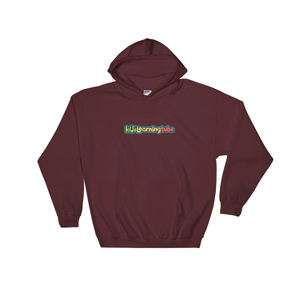 Kids Learning Tube Horizontal Logo Adult Unisex Hooded Sweatshirt - Image 7