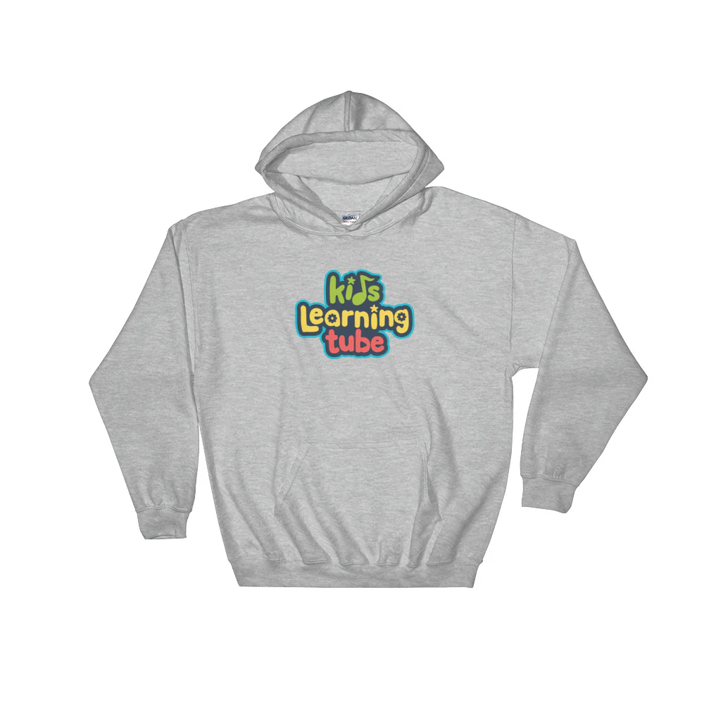 Kids Learning Tube Stacked Logo Adult Unisex Hooded Sweatshirt - Image 6