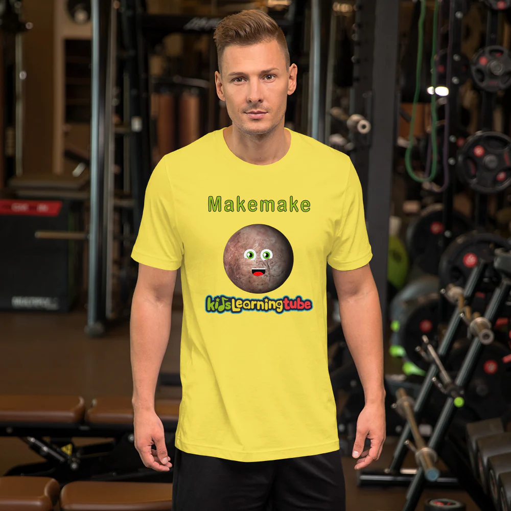 Makemake - Bella + Canvas 3001 Unisex Short Sleeve Jersey T-Shirt with Tear Away Label - Image 11