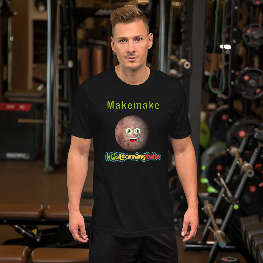 Makemake - Bella + Canvas 3001 Unisex Short Sleeve Jersey T-Shirt with Tear Away Label - Image 3