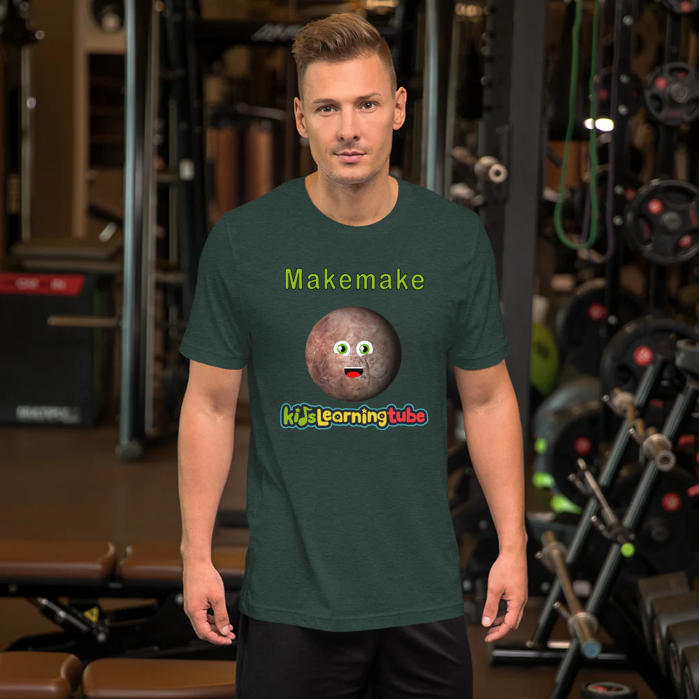 Makemake - Bella + Canvas 3001 Unisex Short Sleeve Jersey T-Shirt with Tear Away Label - Image 5
