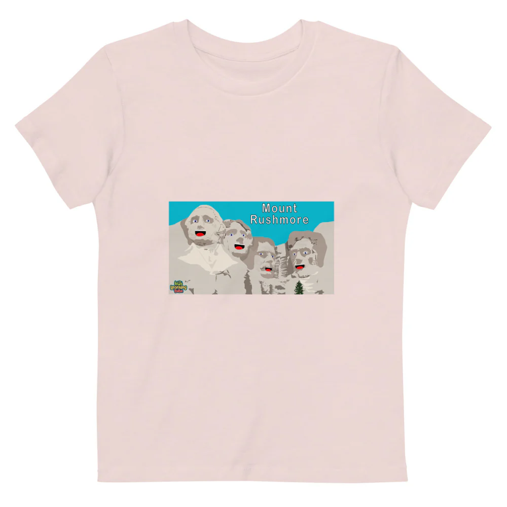Mount Rushmore - Organic cotton kids t-shirt - Image 5