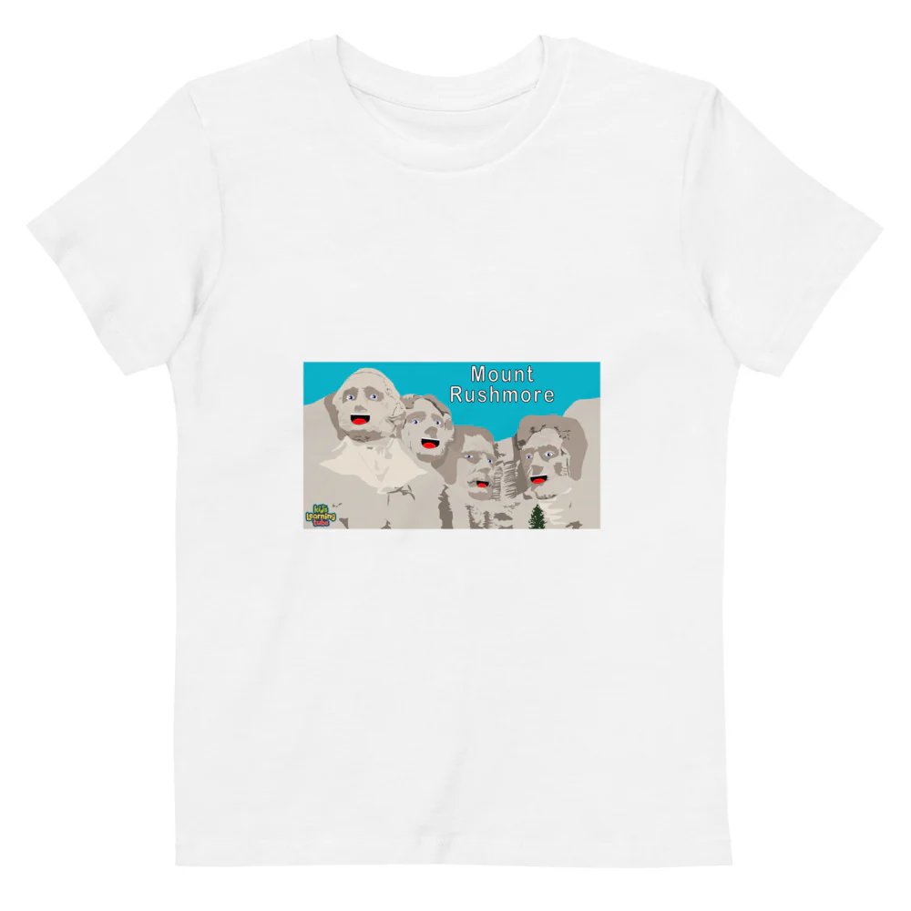 Mount Rushmore - Organic cotton kids t-shirt - Image 6
