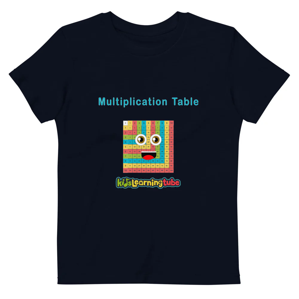 Multiplication Table - Organic cotton kids t-shirt - Image 2