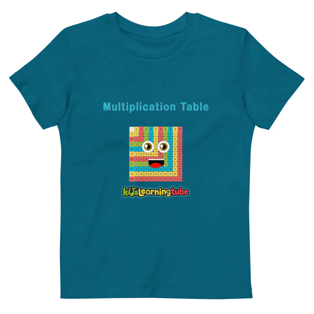 Multiplication Table - Organic cotton kids t-shirt - Image 3
