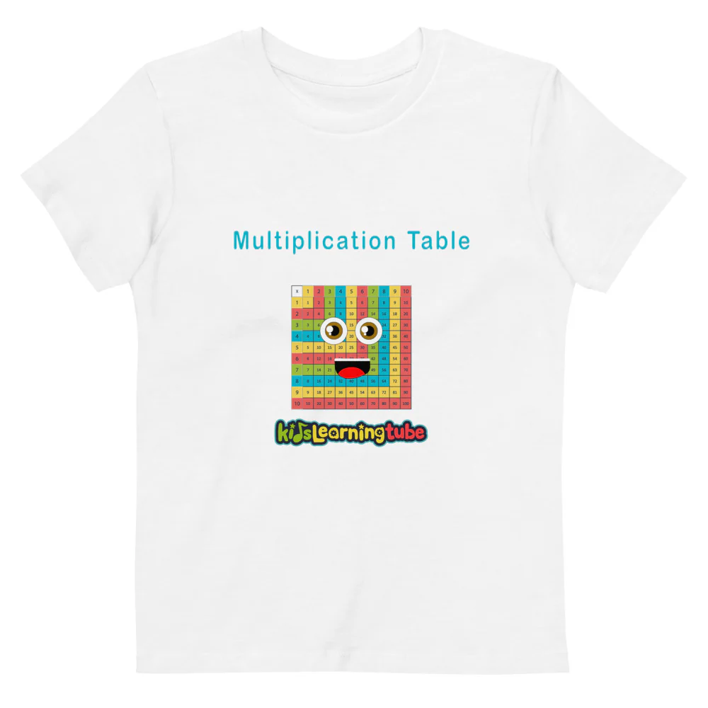 Multiplication Table - Organic cotton kids t-shirt - Image 6
