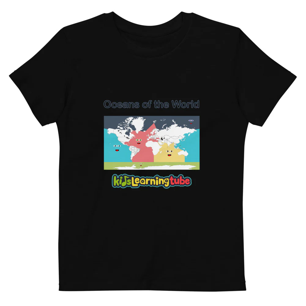 Oceans of the World - Organic cotton kids t-shirt