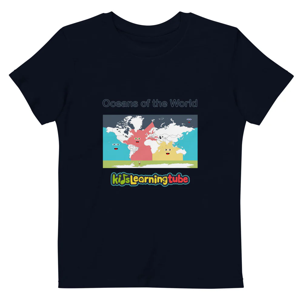 Oceans of the World - Organic cotton kids t-shirt - Image 2