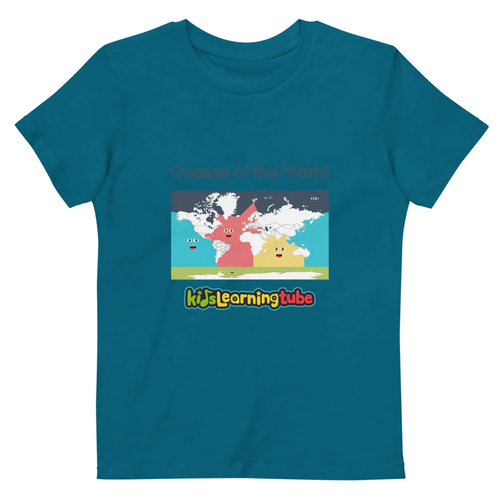 Oceans of the World - Organic cotton kids t-shirt - Image 3