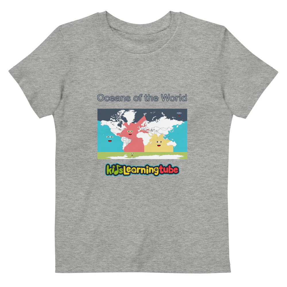Oceans of the World - Organic cotton kids t-shirt - Image 4