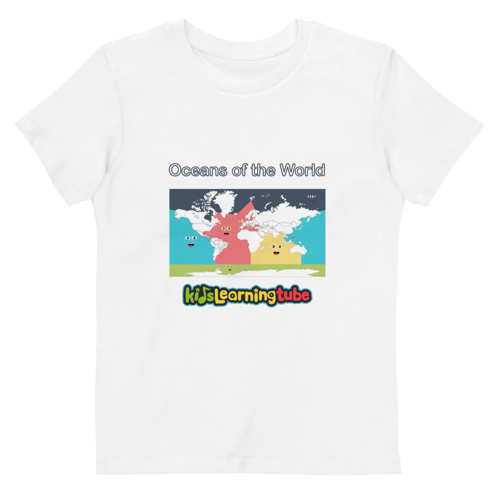 Oceans of the World - Organic cotton kids t-shirt - Image 6
