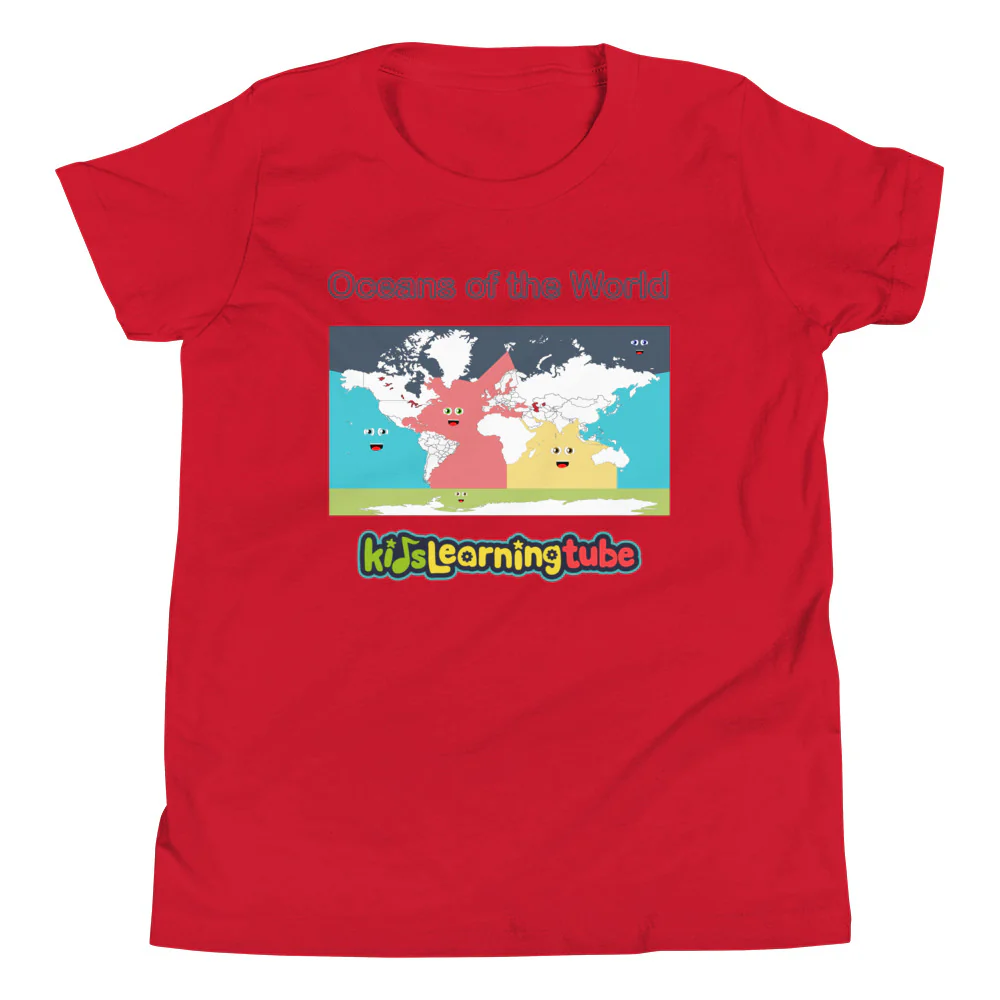 Oceans of the World - Youth Short Sleeve T-Shirt - Image 5