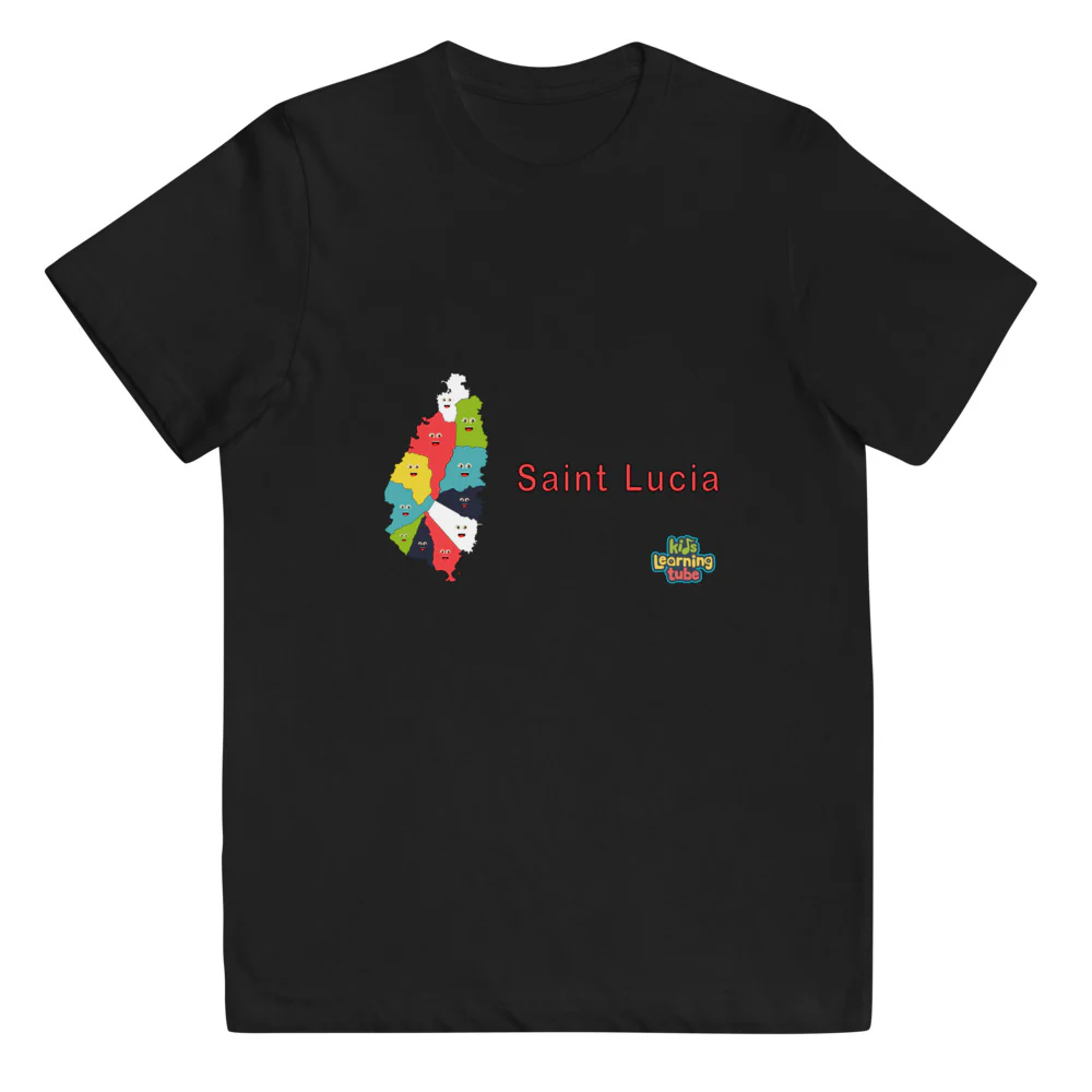 Saint Lucia - Youth jersey t-shirt - Image 2