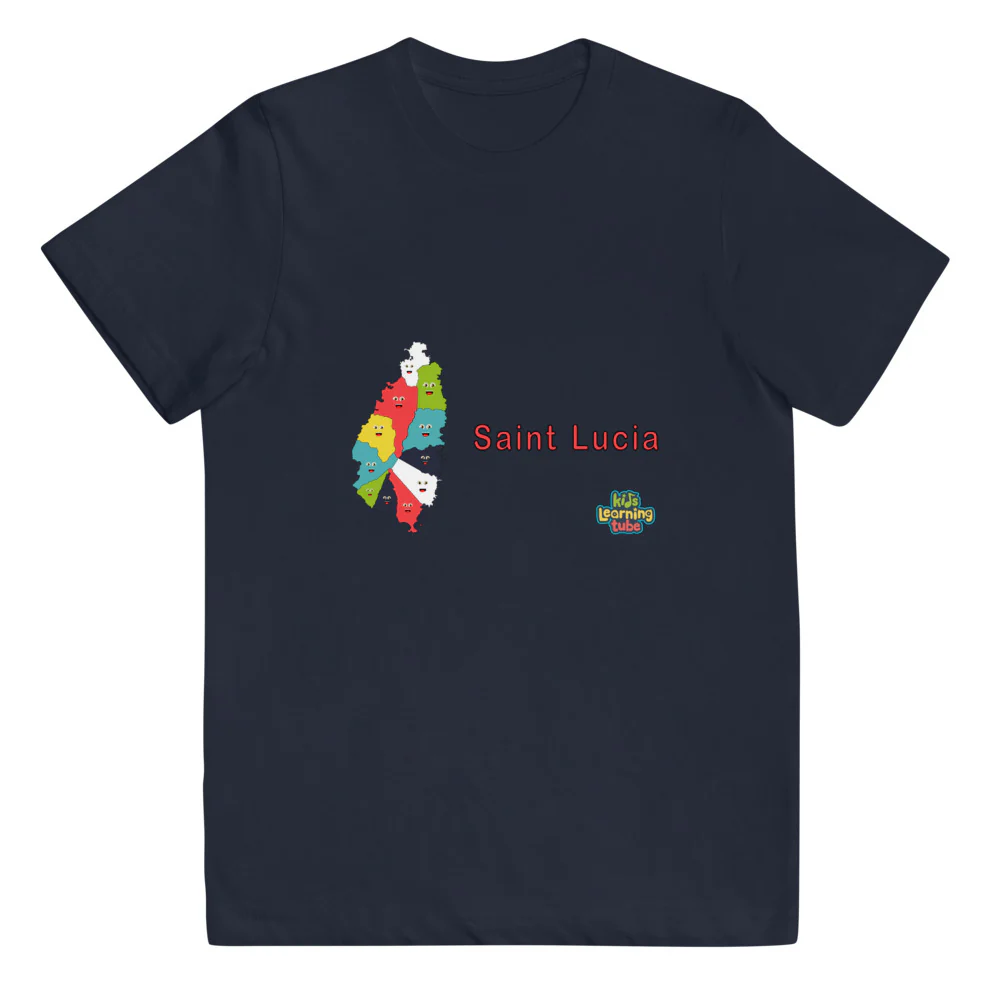 Saint Lucia - Youth jersey t-shirt - Image 3
