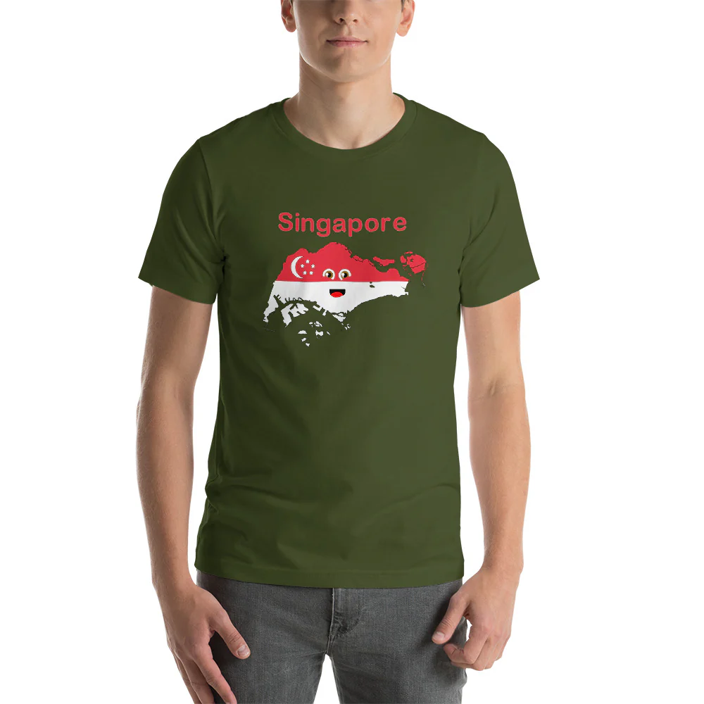 Singapore-Short-Sleeve Unisex T-Shirt - Image 3