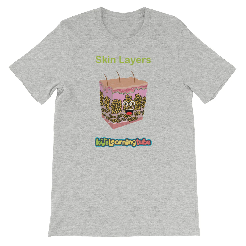 'Skin Layers' Adult Unisex Short-Sleeve T-Shirt - Image 8