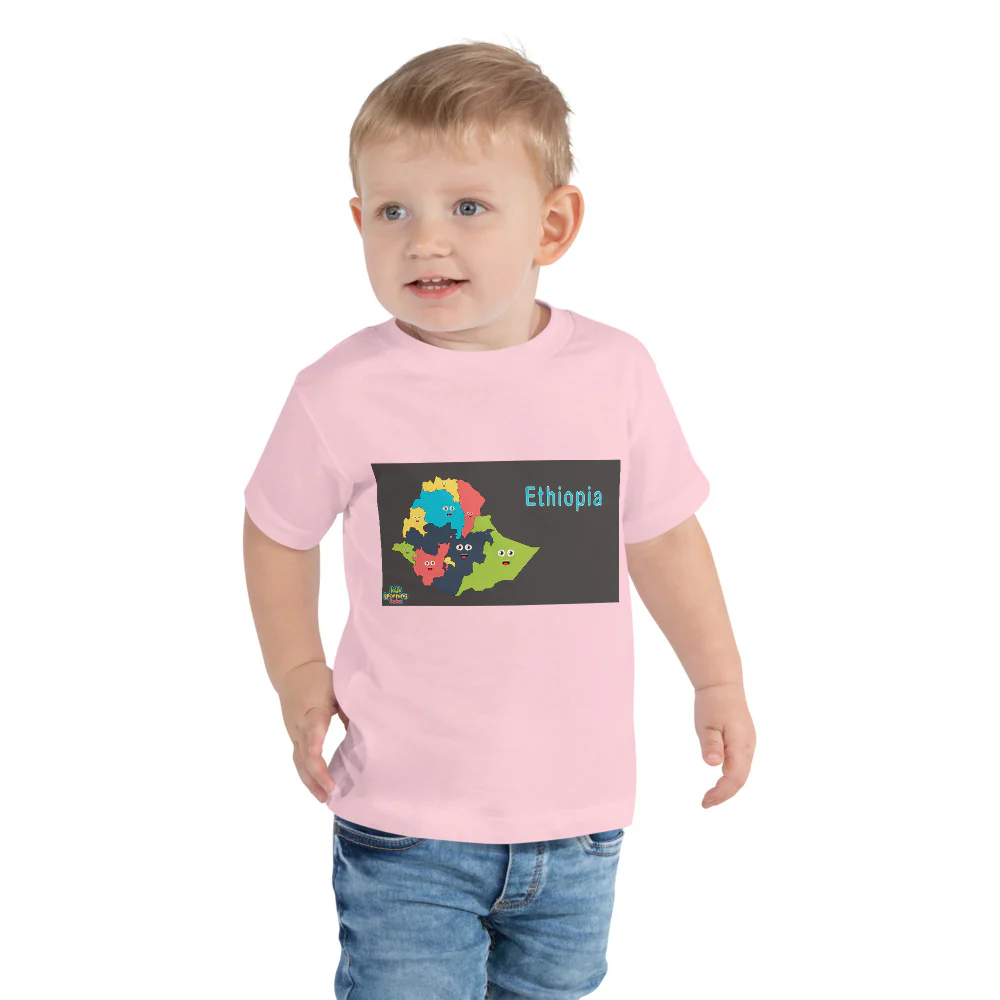Ethiopia -Toddler Short Sleeve Tee - Image 3